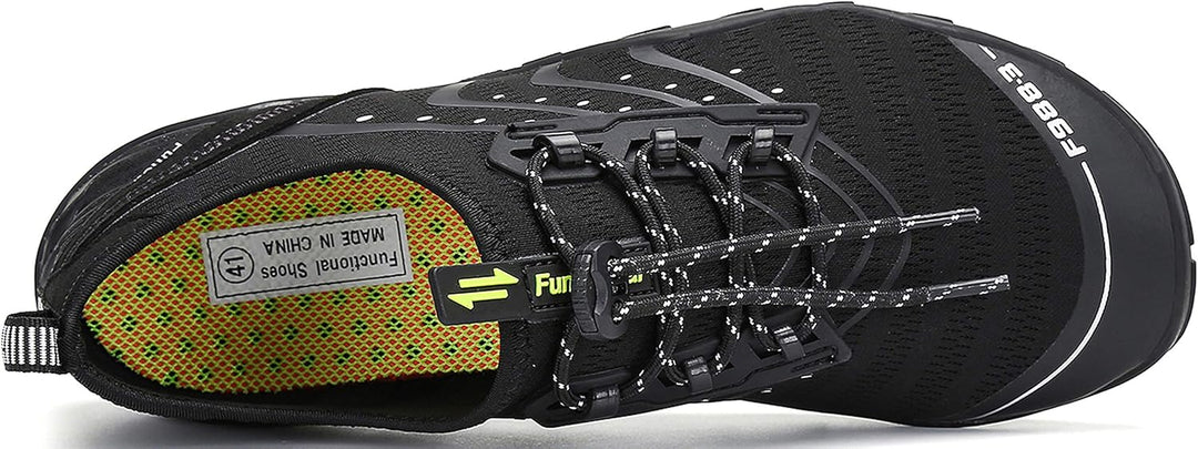 SAGUARO Unisex-Erwachsene Badeschuhe Atmungsaktiv Dicke Sohle Gr.36-46 42 EU Schwarz, 42 EU Schwarz