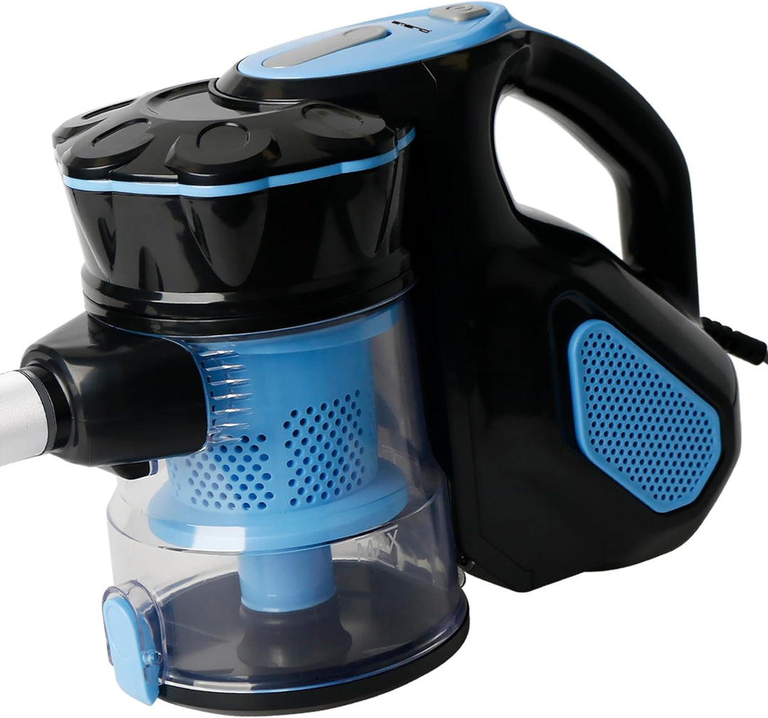 Emerio Staubsauger Zyklon 2in1 Hand- & Bodensauger mit starken 600 Watt, HEPA Filter, kraftvoller 17