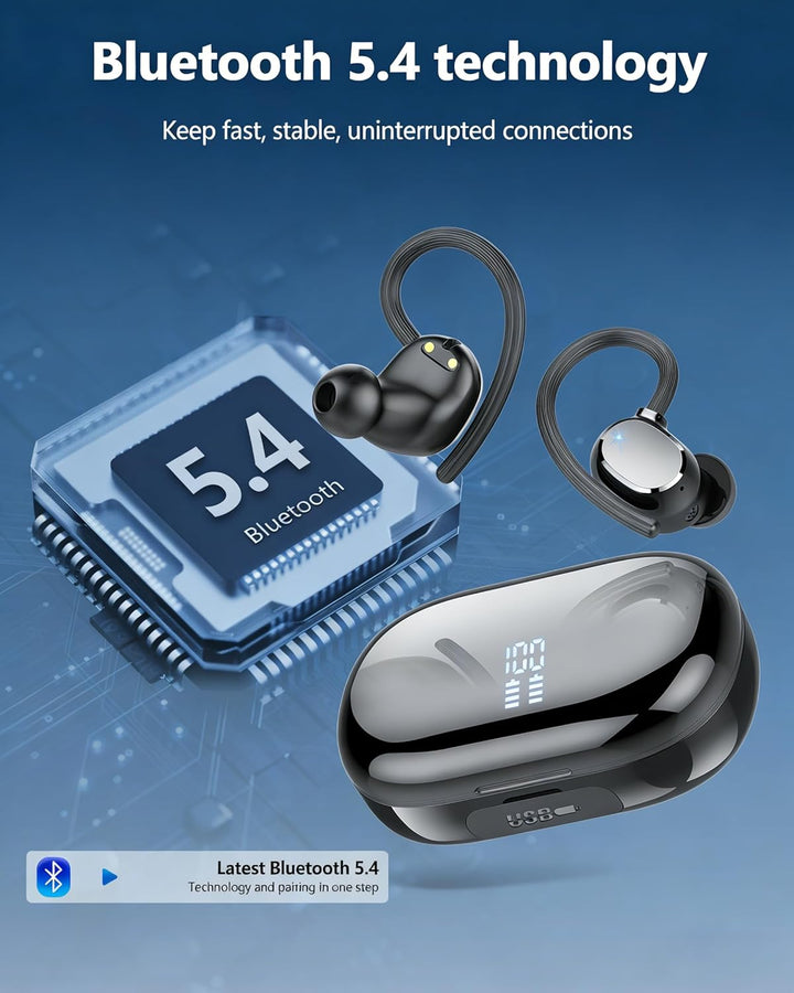 Bluetooth Kopfhörer, Kopfhörer Kabellos Bluetooth 5.4, 128 Std Spielzeit Kabellose Kopfhörer mit 4 E