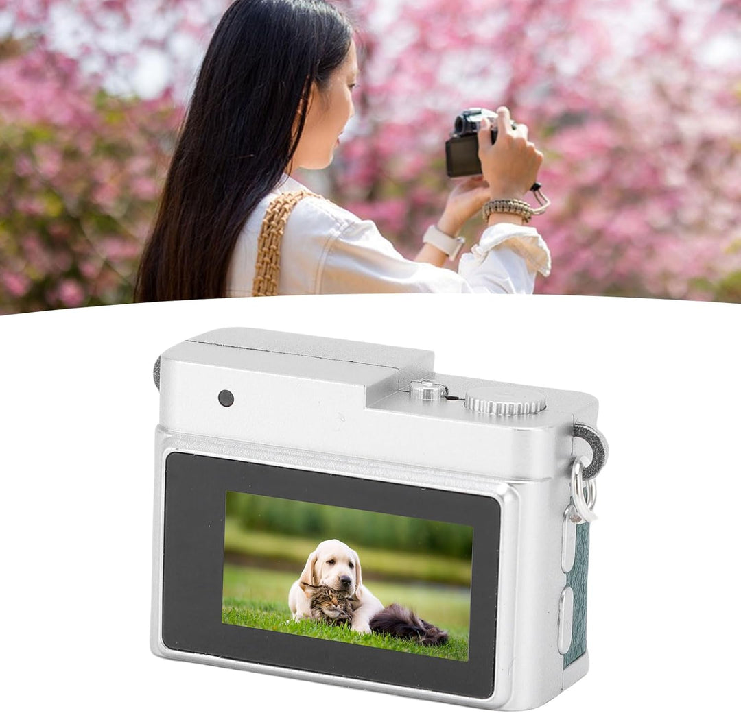 Dpofirs Kleine Retro -Digitalkamera, 1080p HD 128 GB Speichertasche Kamera Vintage -Stil, 0,96 Zoll