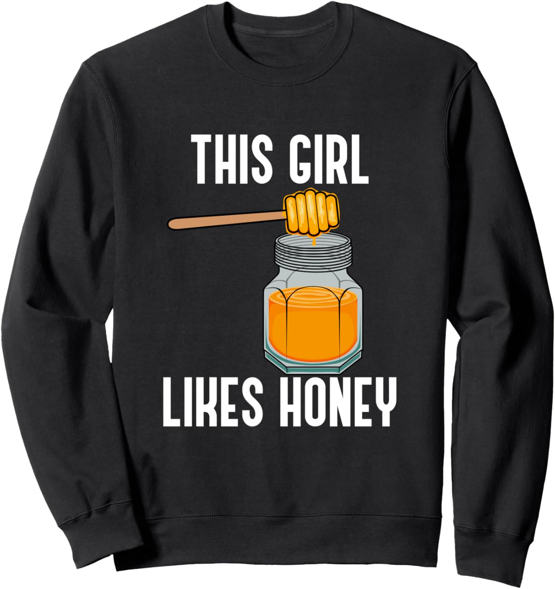 Mädchen mag Honig und Bienen Natur und Tierwelt Sweatshirt