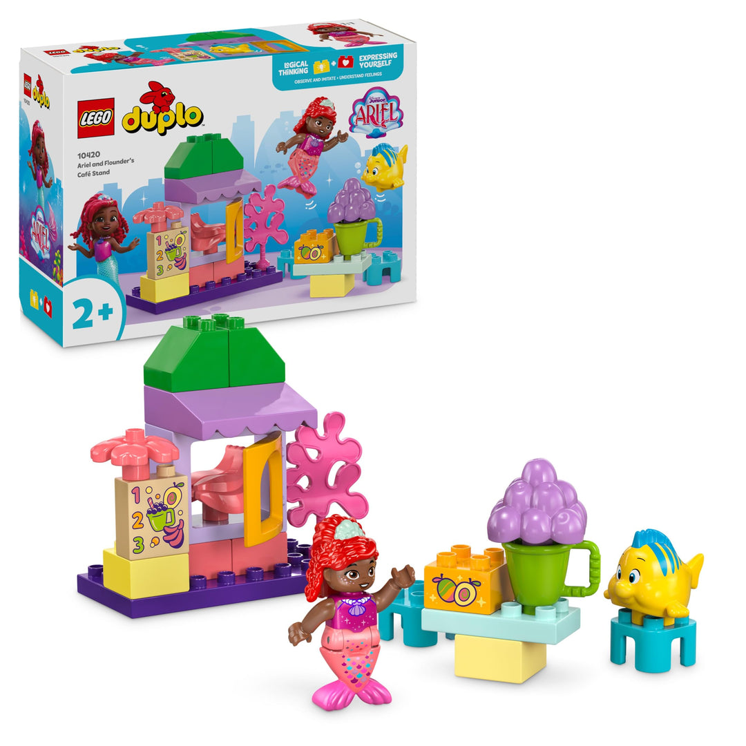 LEGO DUPLO | Disney Arielles und Fabius' Café-Kiosk, Kleine Meerjungfrau Spielzeug, Lernspielzeug mi