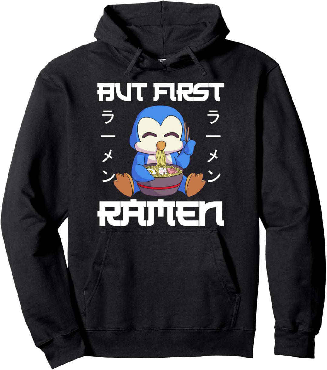 Ramen Shirt Damen Japanische Nudeln Kawaii Pinguin Geschenk Pullover Hoodie
