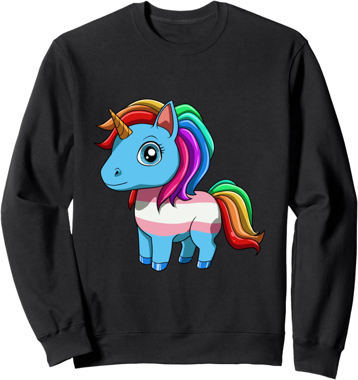 Lustige Transgender Stolz Einhorn Sweatshirt