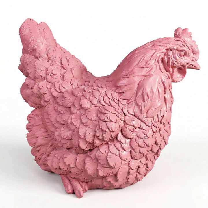 colourliving Deko Hühner DekoDiven einzigartige Huhn Deko für Haus & Garten (Tequila Sunrise, sitzen