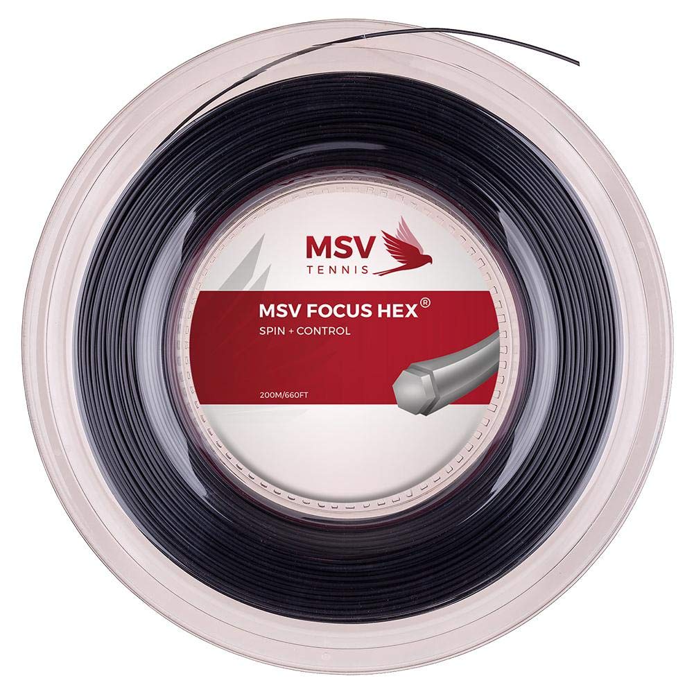 MSV Saitenrolle Focus-HEX 1.18mm Schwarz, 1.18mm Schwarz