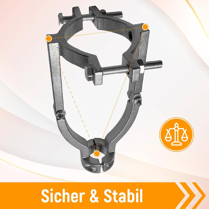 Milageto Feste Halterung für Vierkantlochbohrer für Tischbohrmaschine Oder Handbohrmaschine Professi