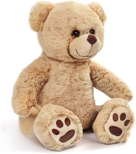 LotFancy Teddybär Plüschtier Kuscheltiere 25 cm, Teddy Bär Klein Braunbär Süsse Stofftier Spielzeug,