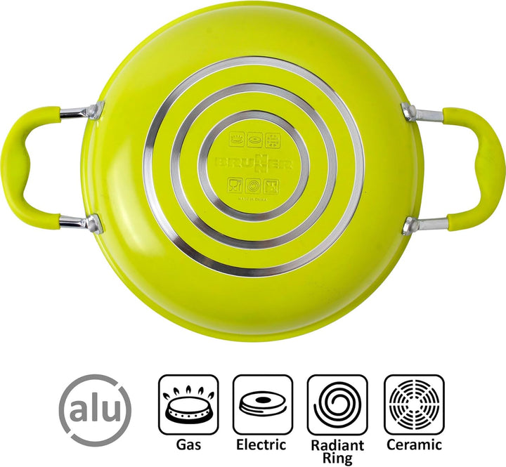 Brunner Topfset Jupiter NG 7+1 grün schwarz