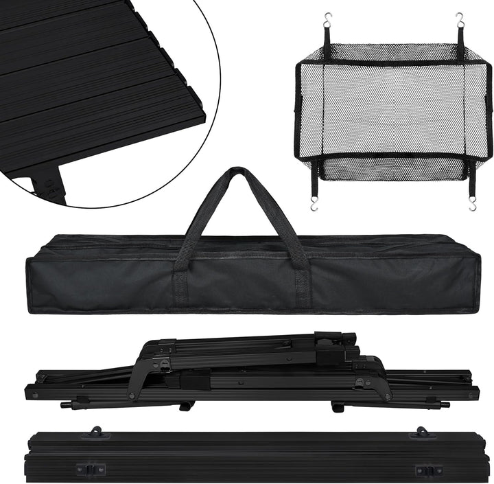 FIVMEN Campingtisch Klappbar 90x51,5 cm Klapptisch Camping Höhenverstellbar Aluminium Camping Tisch