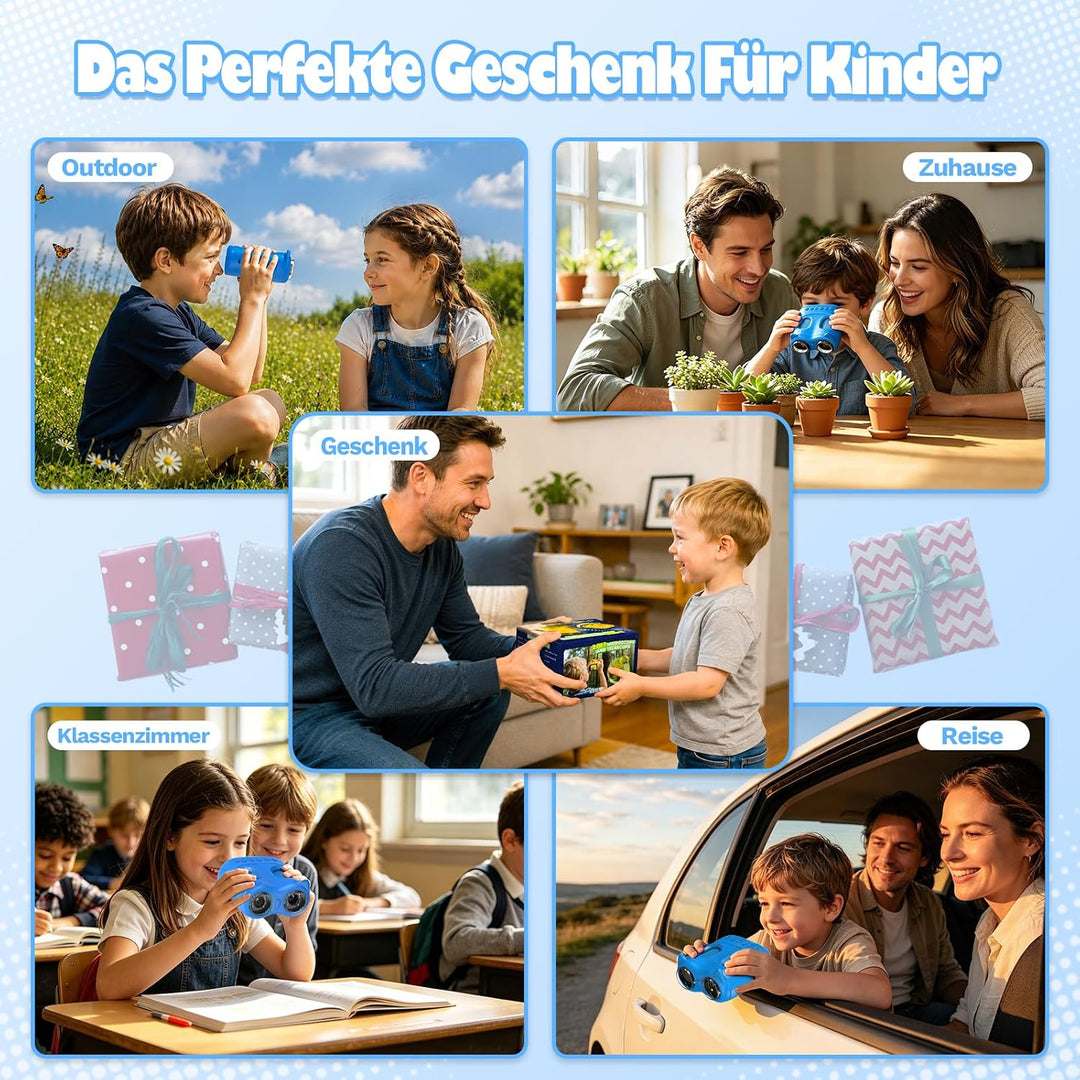 2-in-1 Digitales Mikroskop und Teleskop für Kinder, 1000x Tragbares Taschenmikroskop Kinder mit 2,0"