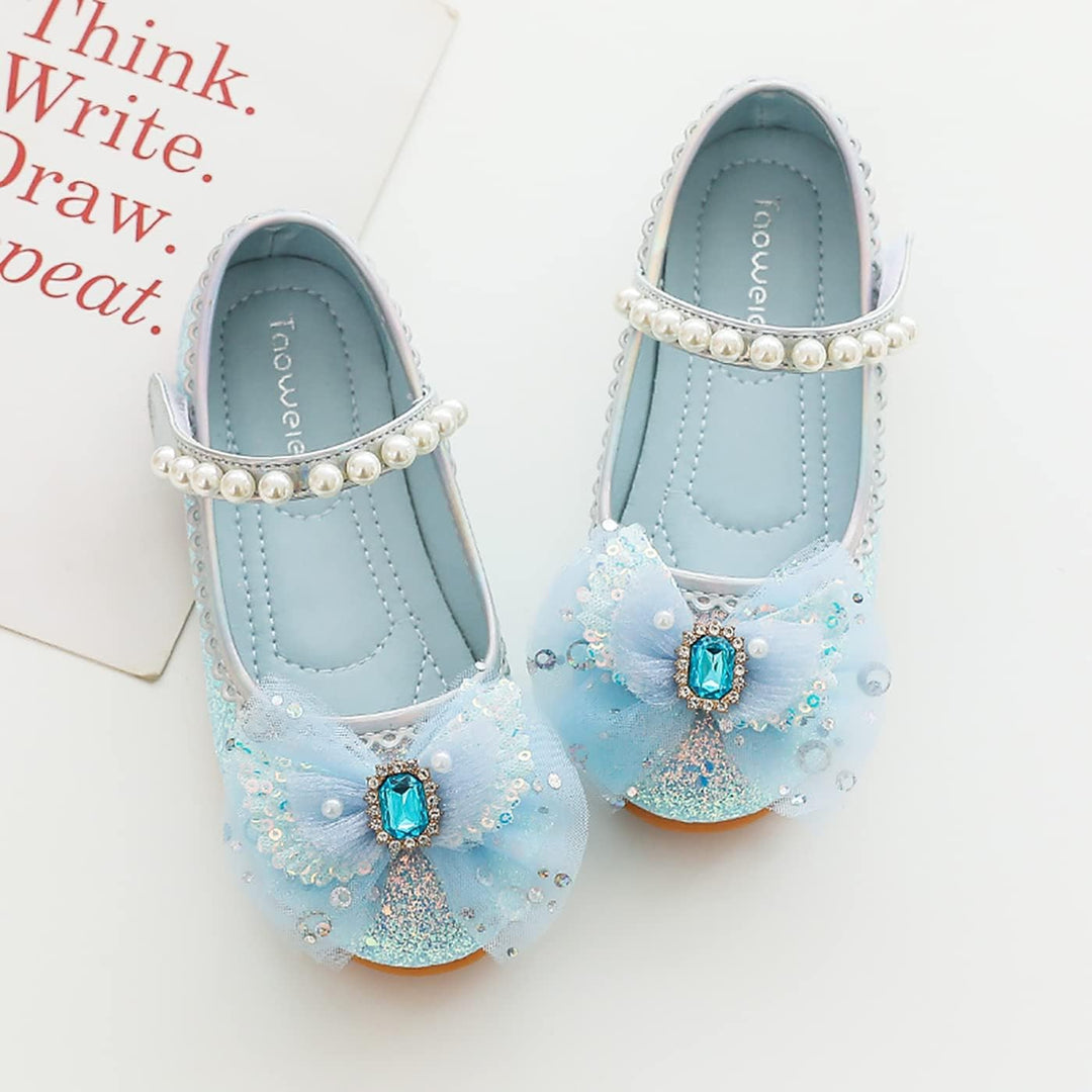 LOBTY Mädchen Prinzessin Schuhe Pailletten Kristall Schuhe Kinder Sandalen Hochzeitsschuhe Ballettsc