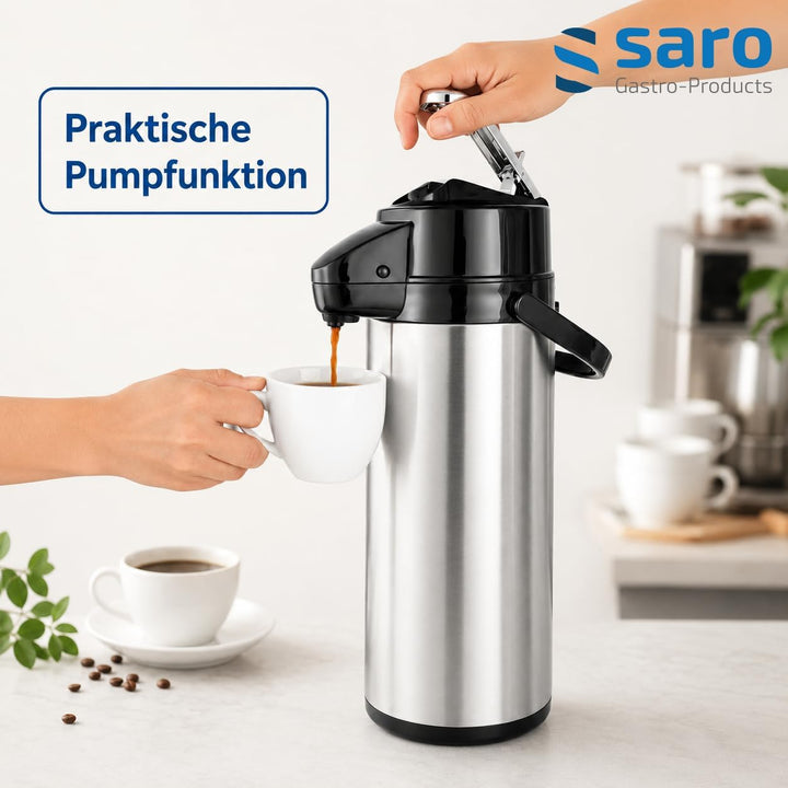 Saro 317-2075 Isolierpumpkanne, 2,2 L Single, Single
