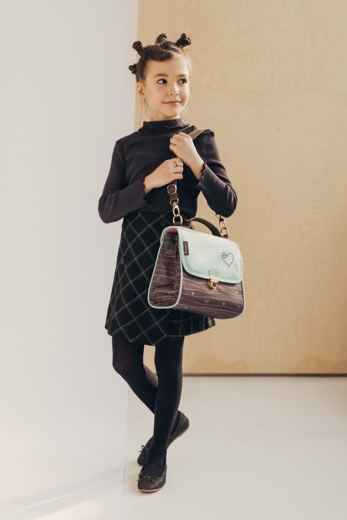 Belmil Premium Petite Kindergarten Schultertaschen Umhängetasche für Mädchen (305-51/P) Mint, Mint