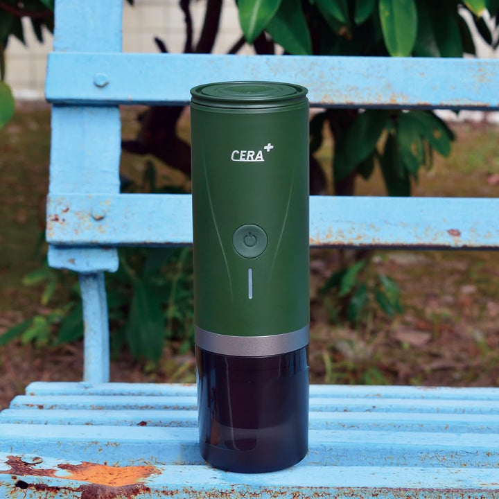 CERA+ Máquina de Espresso Eléctrica Portátil Auto-calentamiento en 3-4 Minutos, Cafetera Mini de 20