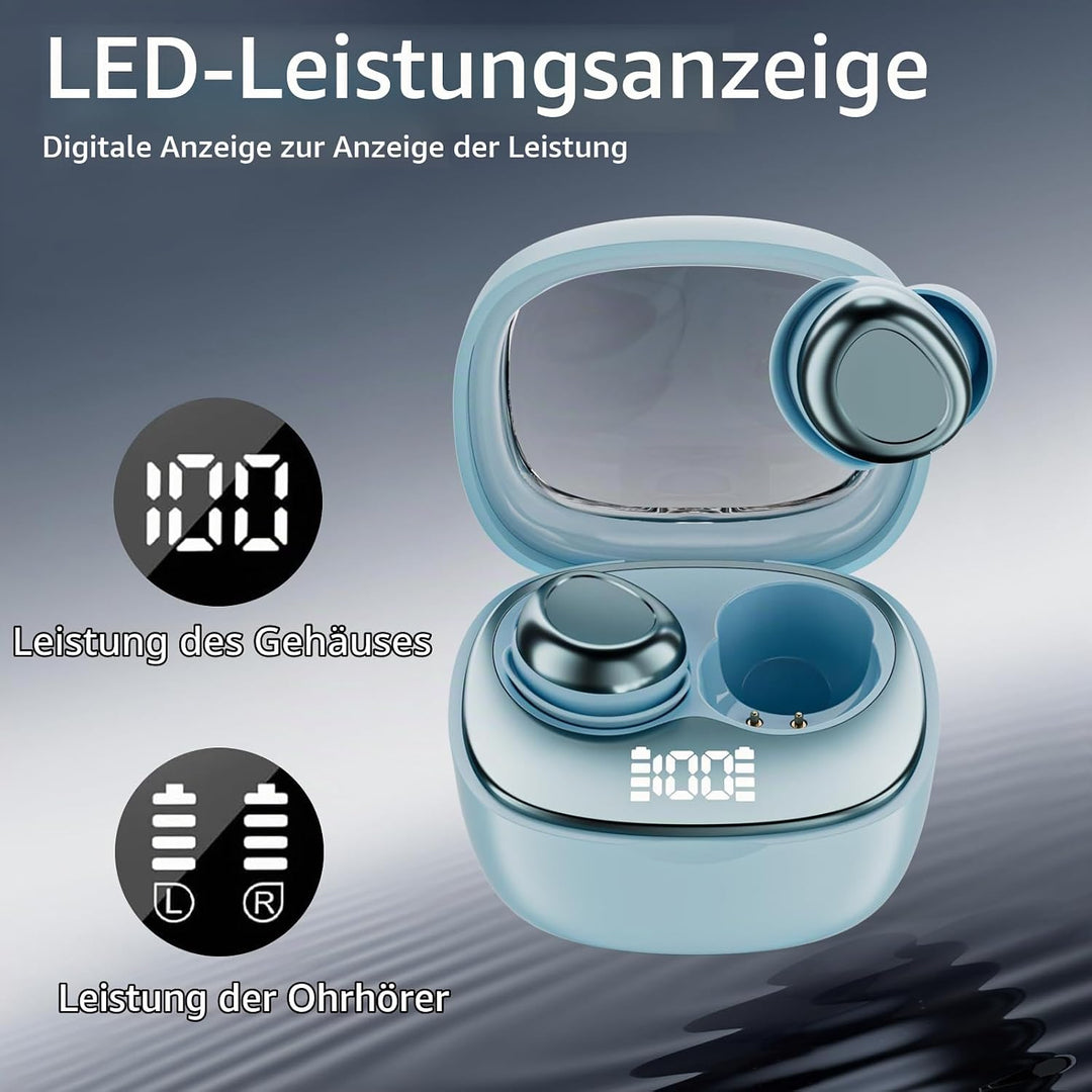 Mini Schlafkopfhörer Bluetooth 5.4 Kopfhörer, 2025 Neue in Ear Kopfhörer Kabellos mit 25 Stunden Akk
