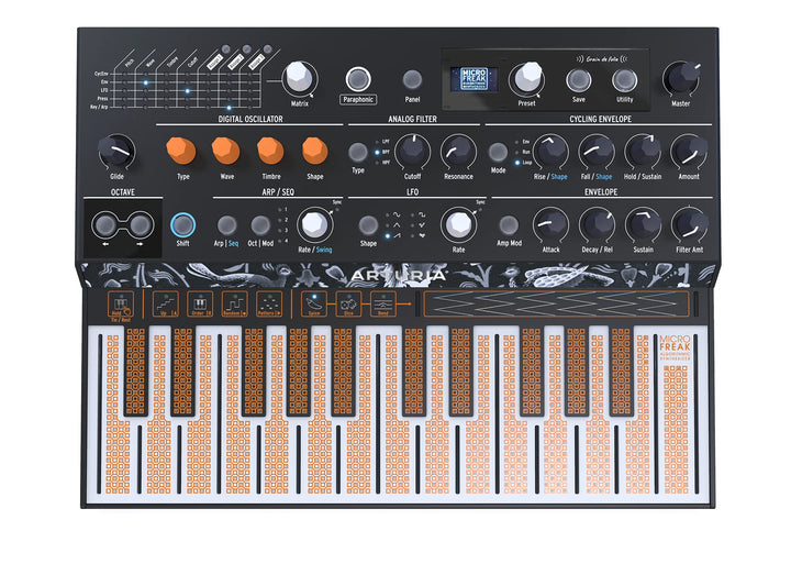 Arturia - MicroFreak Synthesizer Keyboard - 25-Key Hybrid Synth with PCB Keyboard, Wavetable & Digit