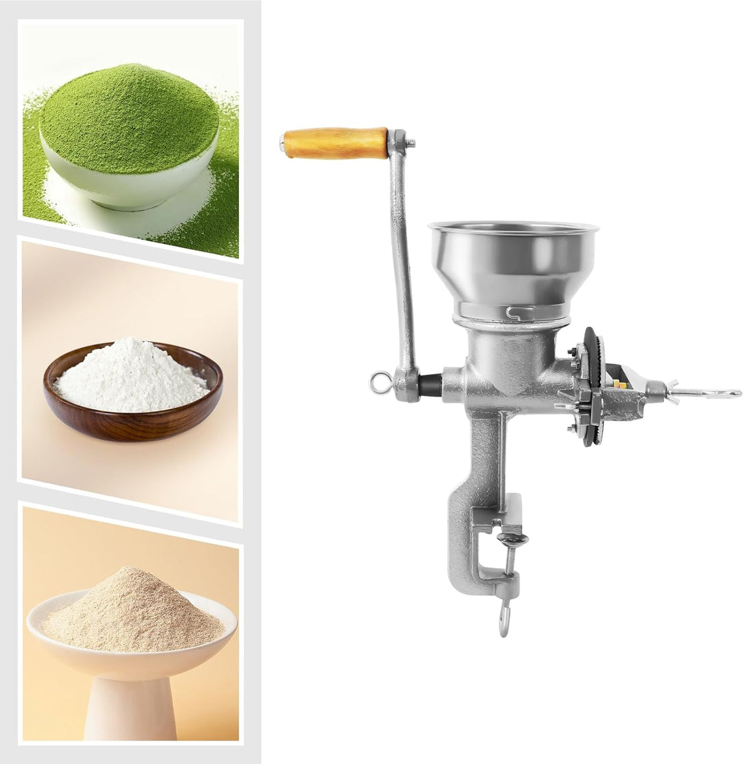 Handmühle Getreidemühle, Manuelle Mühle, Handschrotmühle, Kaffeemühle, Einstellbare Mahlwerk mit Tri