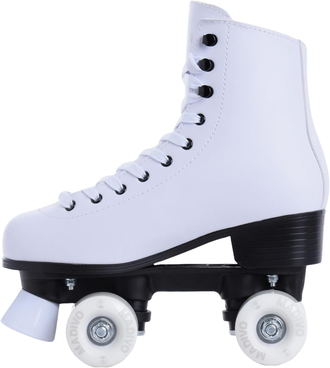 MADIVO Classic Damen Klassische Retro Rollschuhe | ABEC-7 Kugellager | Mädchen Roller Skates Inliner