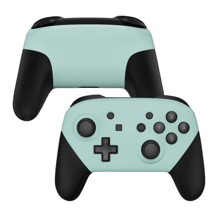eXtremeRate Ersatz Grips Case Cover kompatibel mit Nintendo Switch Pro Controller, Custom Matt Front