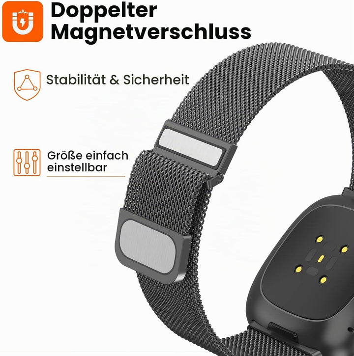 Yoohoo Armband Kompatibel mit Fitbit Versa 3 Armband/Fitbit Versa 4 Armband/Fitbit Sense Armband/Fit