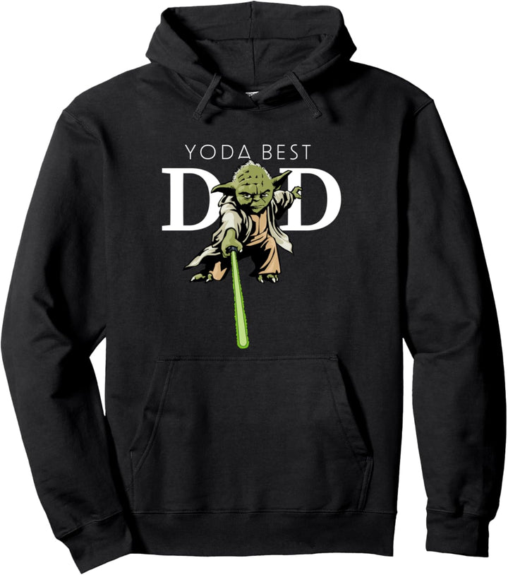Star Wars Yoda Lightsaber Best Dad Father's Day Pullover Hoodie