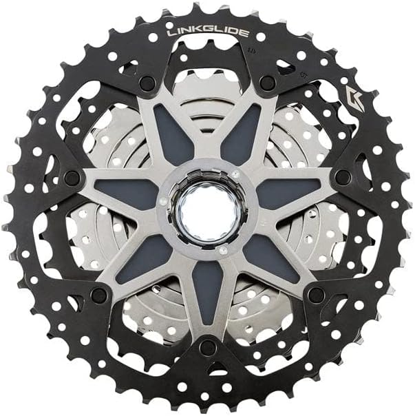 Shimano Unisex – Erwachsene CS-LG400-10 Zahnkranz-Kassette, Silber, 10-Fach