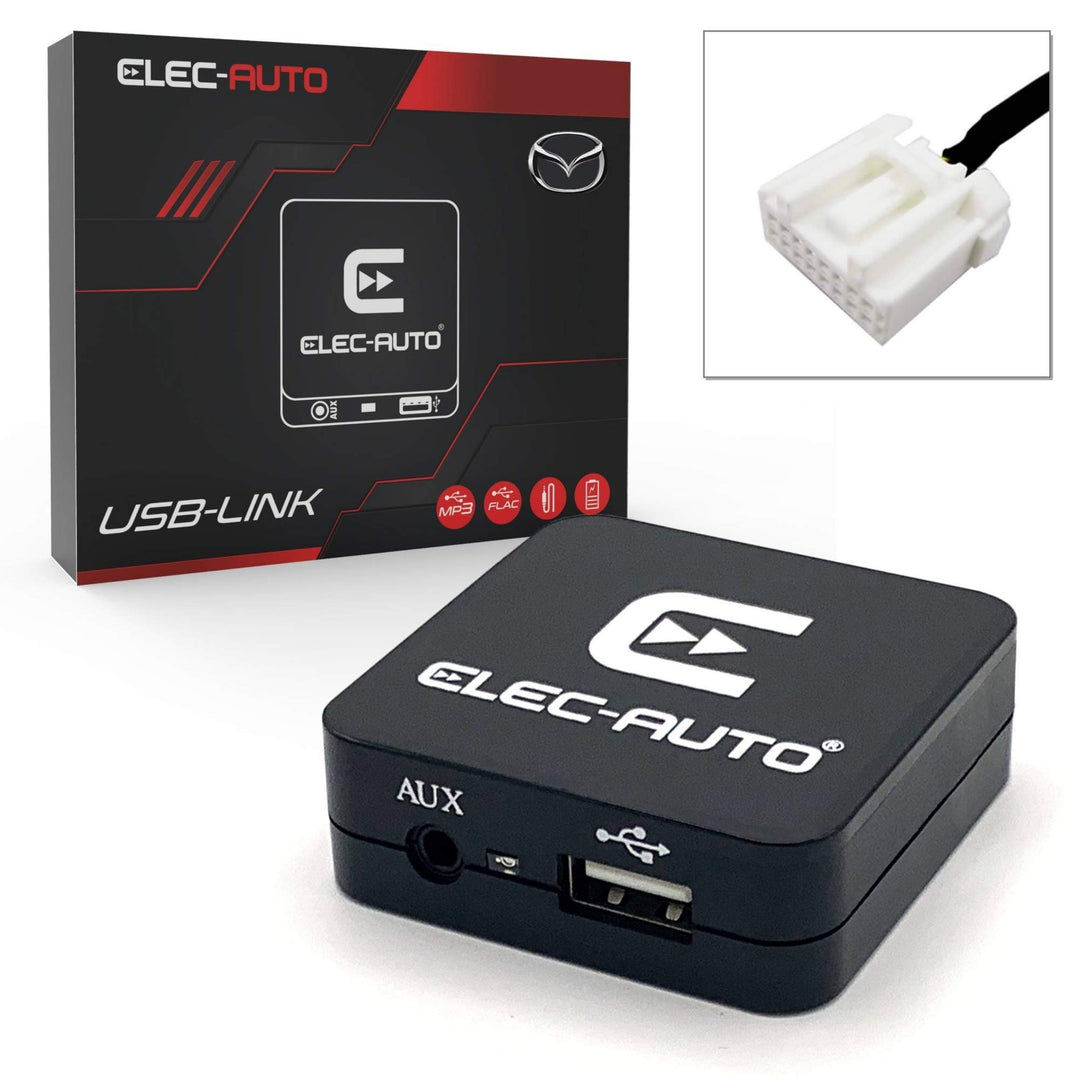 USB Interface MP3 FLAC - Auxiliary für Auto Mazda | Ladegerät | Klinkenbuchse | Unsichtbares Unterpu