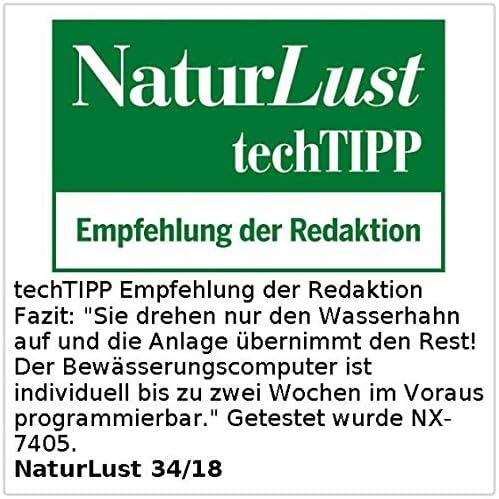 Royal Gardineer Zubehör zu Bewässerungssystem Rasen: Bewässerungscomputer BWC-400 für 4 Bewässerungs