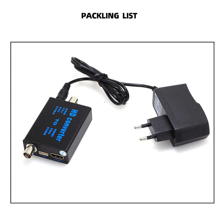 POMIACAM BNC zu HDMI Video-Signalkonverter, 4-in-1 Composite CVBS AHD TVI CVI zu HDMI Video-Konverte