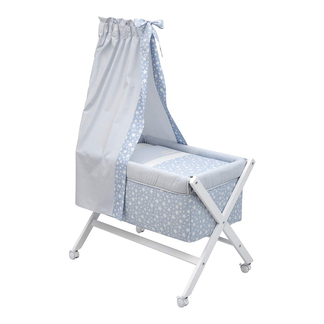 Cambrass 34986 Babybett Aus Holz X-Form plus Himmel (Stange) Kollektion, Star, 55 x 87 x 74 cm, hell