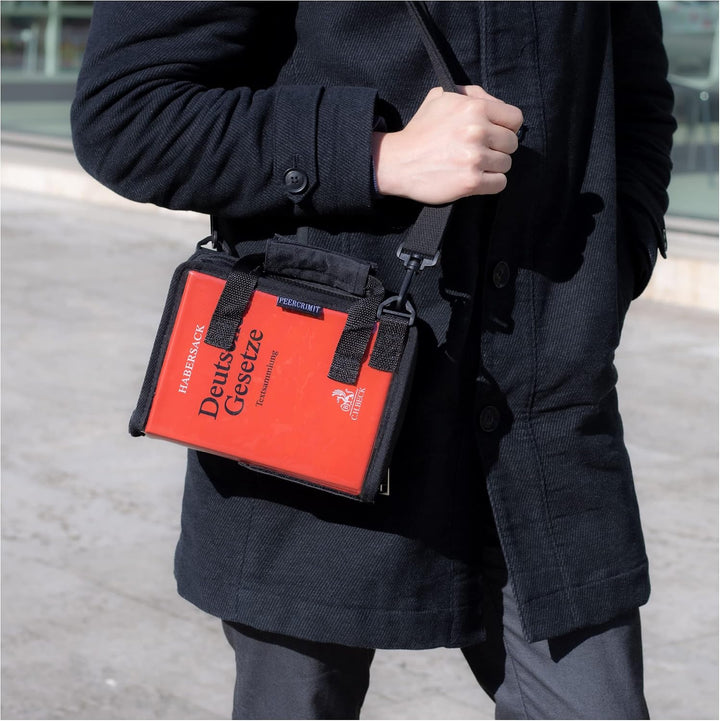 PEERCRIMIT Kompakte Tasche passend für Habersack, Schönfelder, Sartorius und Steuergesetze| Transpar