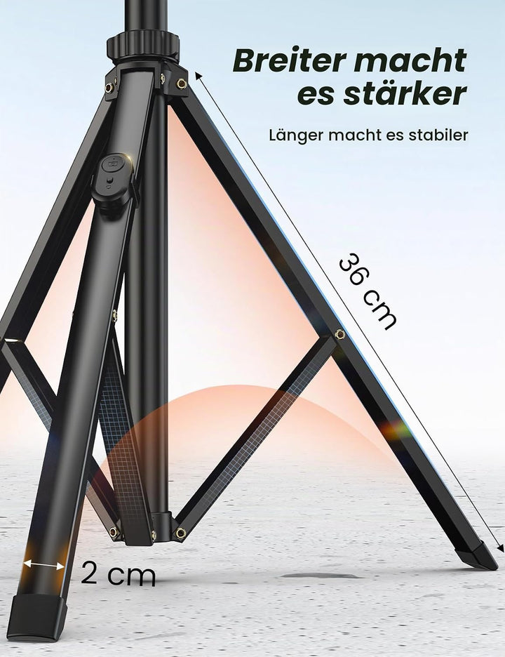 Handy-Stativ &amp; Selfie Stick 180cm, YUMAZLA Verstärkte Stativ für Smartphone, Handystativhalter mit F