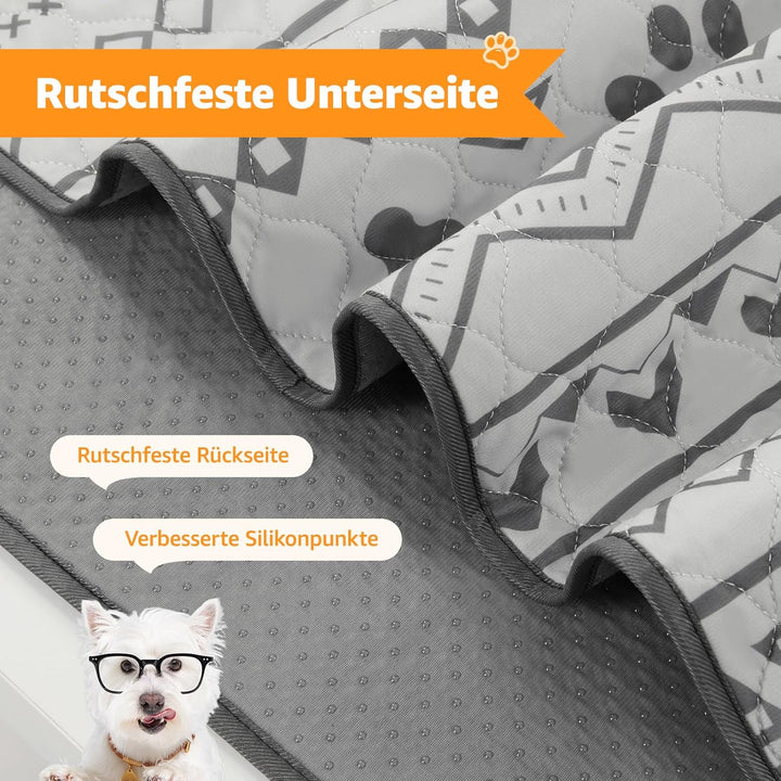 Super saugfähige Welpen unterlagen, 2 waschbare Pipimatten für Hunde, wasserdichte Haustier Urinunte