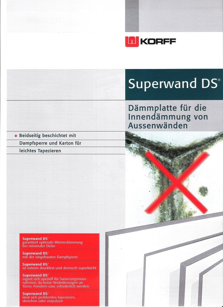 Korff Superwand DS Dämmplatte Dicke 10mm, 10