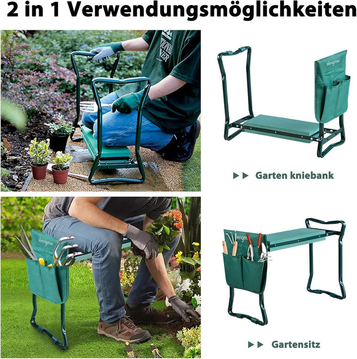 YRHome Garten Kniebank Gartenhocker für Arbeiten Gartenarbeit klappbar Knie Stuhl Arbeitshocker Sitz