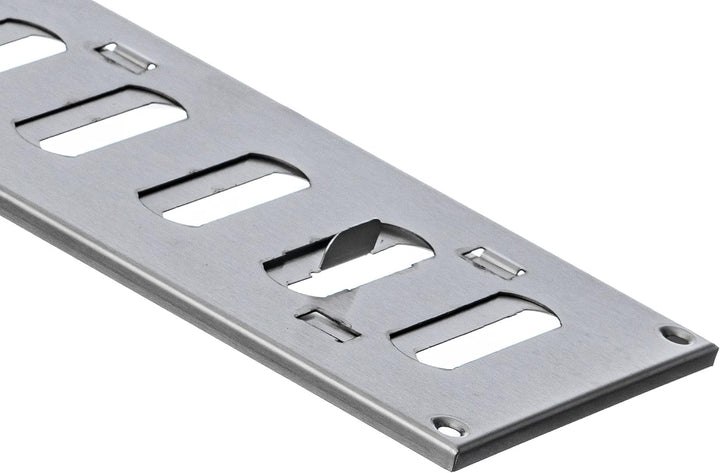 Steinberg14 Edelstahl 300x100mm Lüftungsgitter aus Metall mit Verschliessbaren Lamellen - Rechteckig
