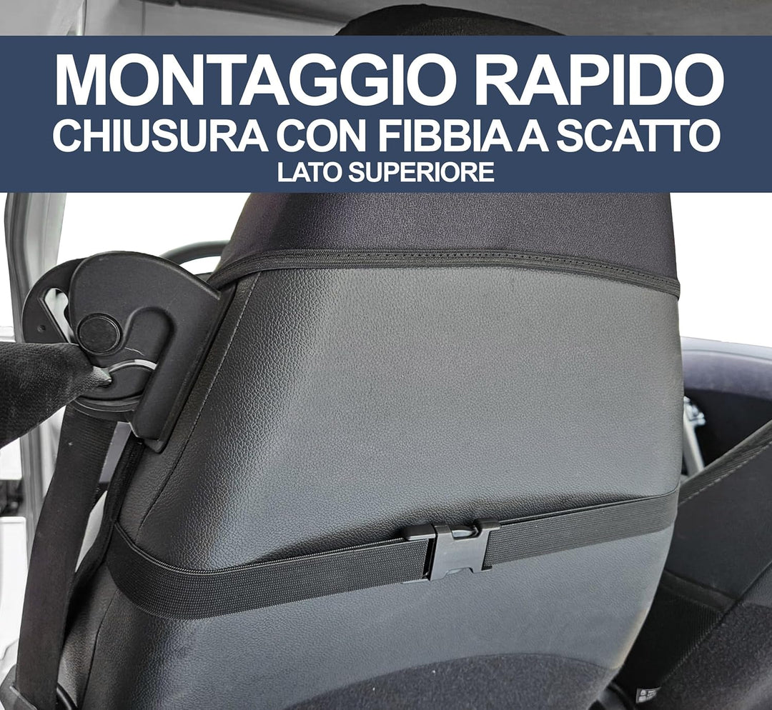 Auto Accessori Lupex - Sitzbezüge für Autositz, kompatibel Autositzbezüge für Smart Fortwo Zweite Se