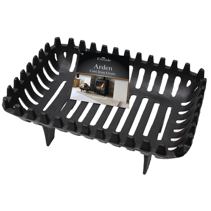 JVL Arden Kamin-Grillrost aus Gusseisen, 40,6 cm, Schwarz, 37 x 27 x 16 cm, Arden