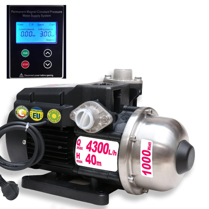 INVERTER-HAUSWASSERWERK - INVERT-Tech 2 Permanent Magnet Centrifugal-Pumpe Hauswasserautomat Hauswas
