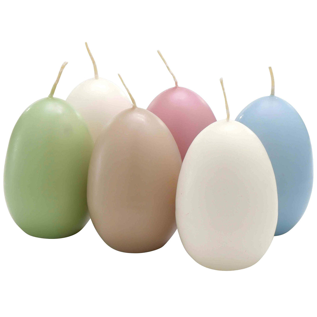 Hochwertige Eikerzen/Ostereier Kerzen - Bunter Mix - Eierkerzen Ostern - Dekoration (Farbmix (3), Hö