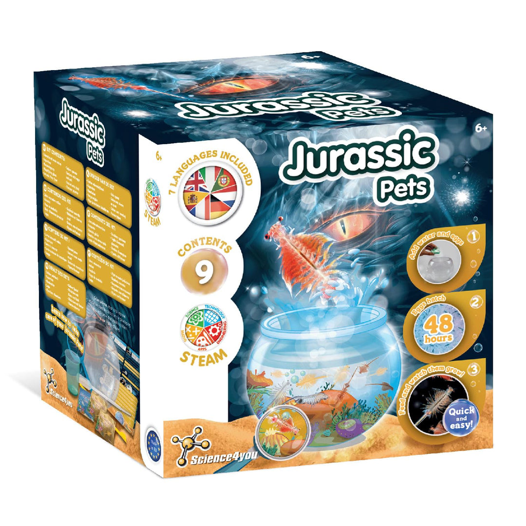 Science4you Jurassische Haustiere - Urzeitkrebse Züchten Set für Kinder mit Artemia Salzkreb (Famili
