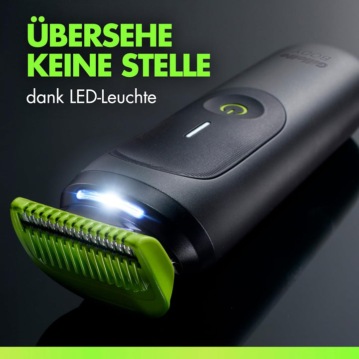 GilletteLabs i7 Body + Intimate Trimmer Herren mit SkinFirst-Technologie — Intimrasierer Mann für Kö