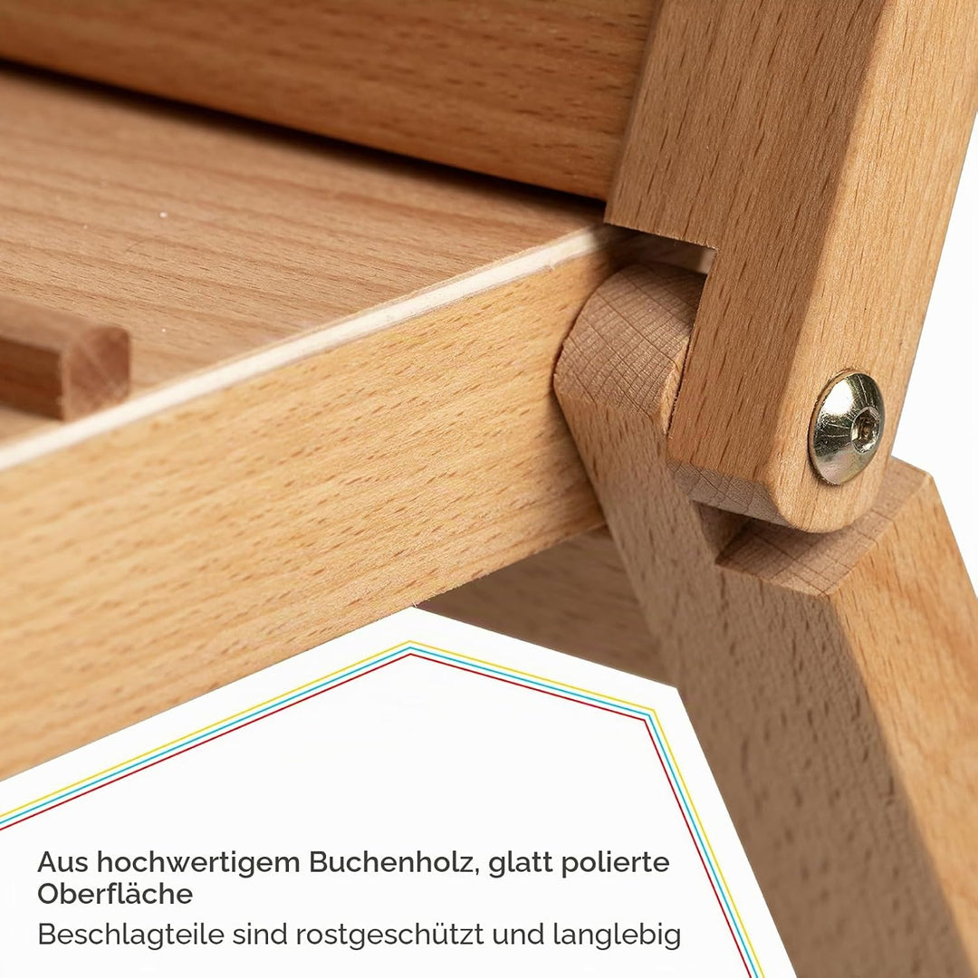 MEEDEN Faltbarer grosser Druckständer - Holz Kunstaufbewahrungsständer - Künstler Aufbewahrungs- und