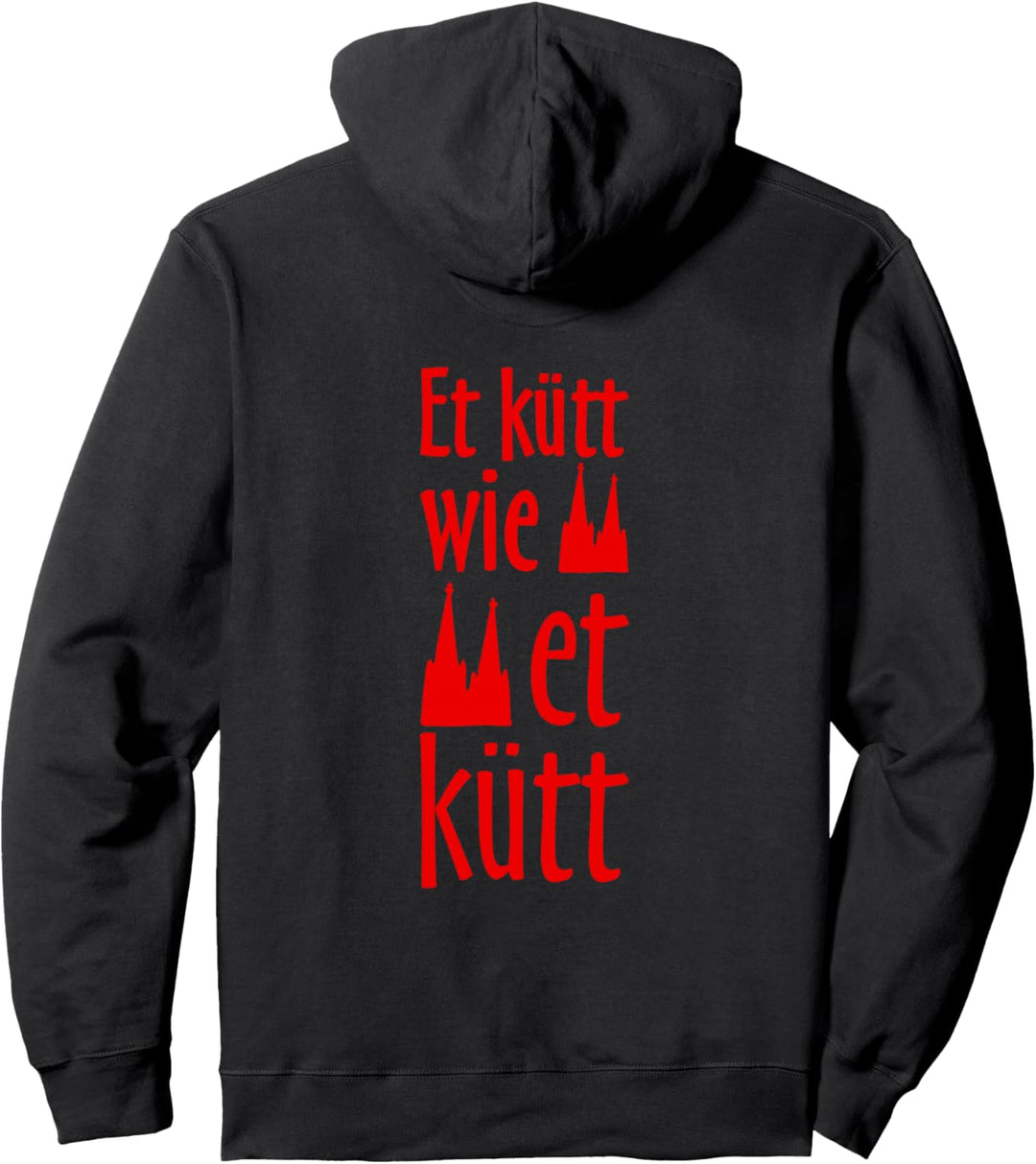 Et kütt wie et kütt (Rot) Kölsch Köln Pullover Hoodie