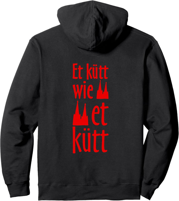 Et kütt wie et kütt (Rot) Kölsch Köln Pullover Hoodie