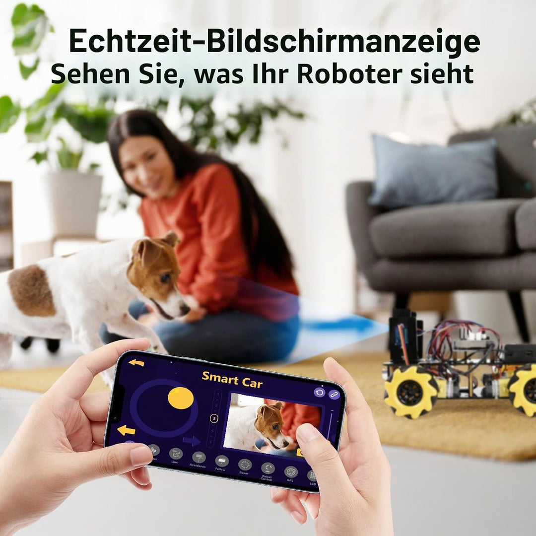 ACEBOTT Roboter Spielzeug für Kinder, Roboter Kinder mit 3-MP-Kamera, kompatibel mit Arduino und Scr