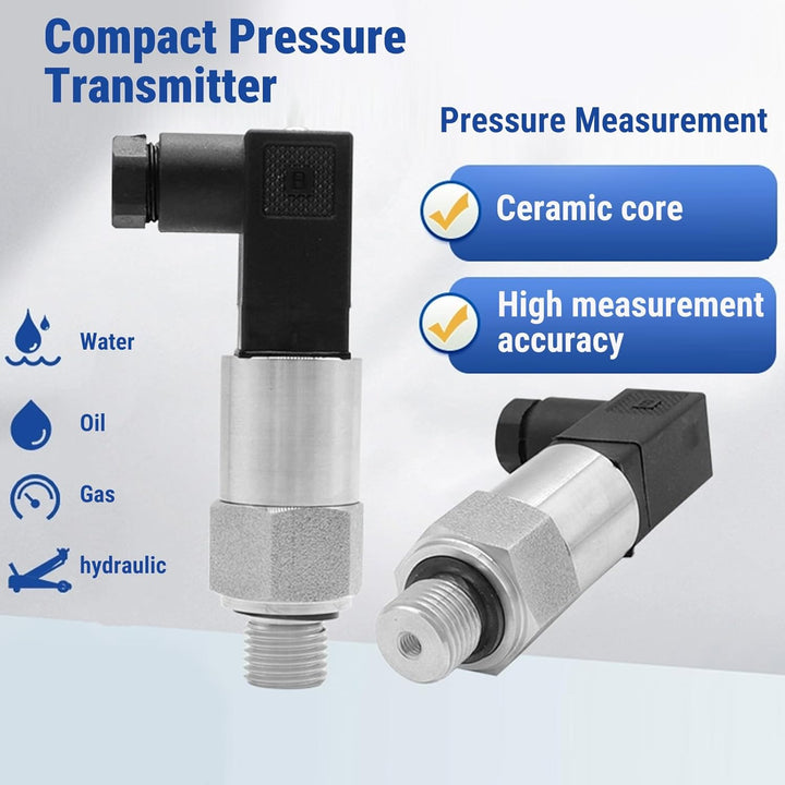 TICFOX 4-20mA Ausgang G1/4" Stromtyp Drucksensor Transmitter Druckschalter Silikon Drucktransmitter