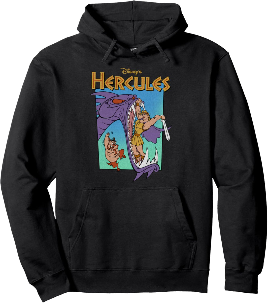 Disney Hercules Vintage Hydra Fight Poster Pullover Hoodie