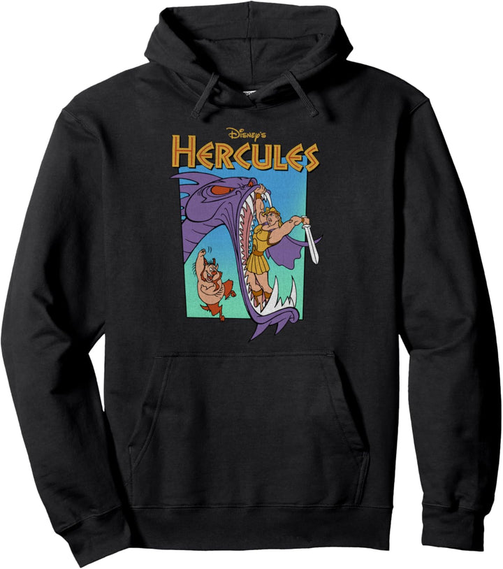 Disney Hercules Vintage Hydra Fight Poster Pullover Hoodie